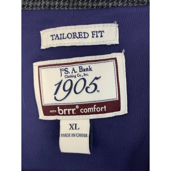 J.S. A. Bank Mens 1905 Tailored Fit Blazer With brrr° Comfort Gray XL 7807 44R - Picture 2 of 7